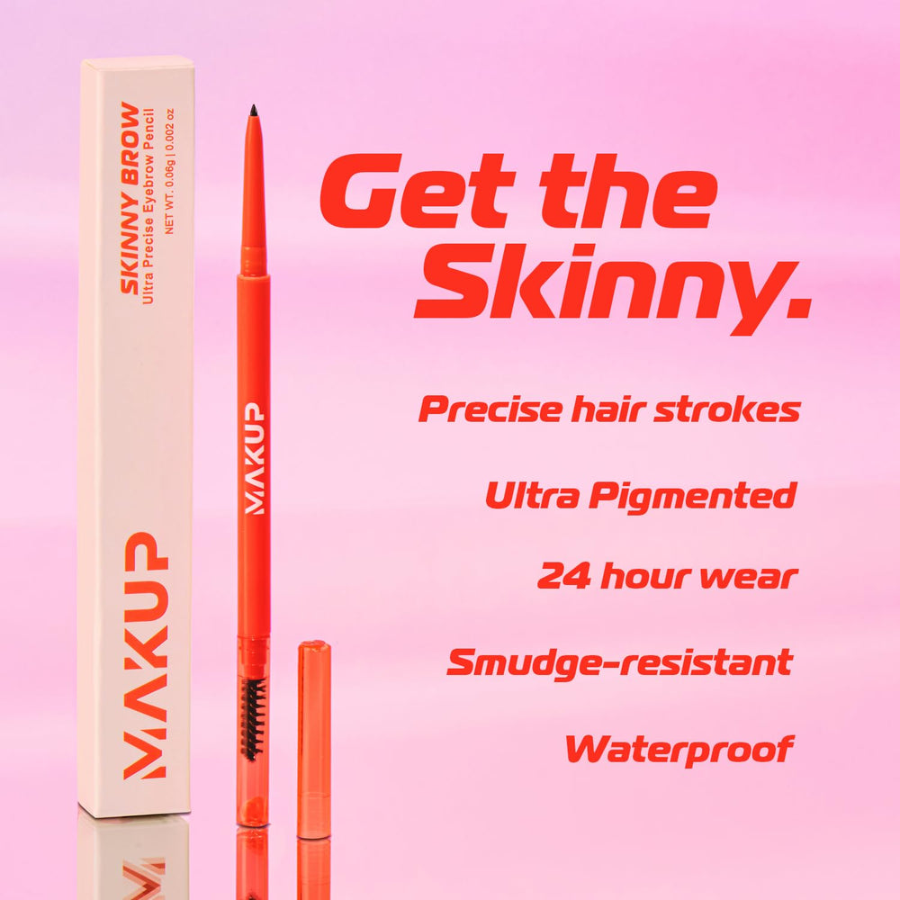 Makup Beauty Skinny Brow dual-ended spoolie blends color evenly.