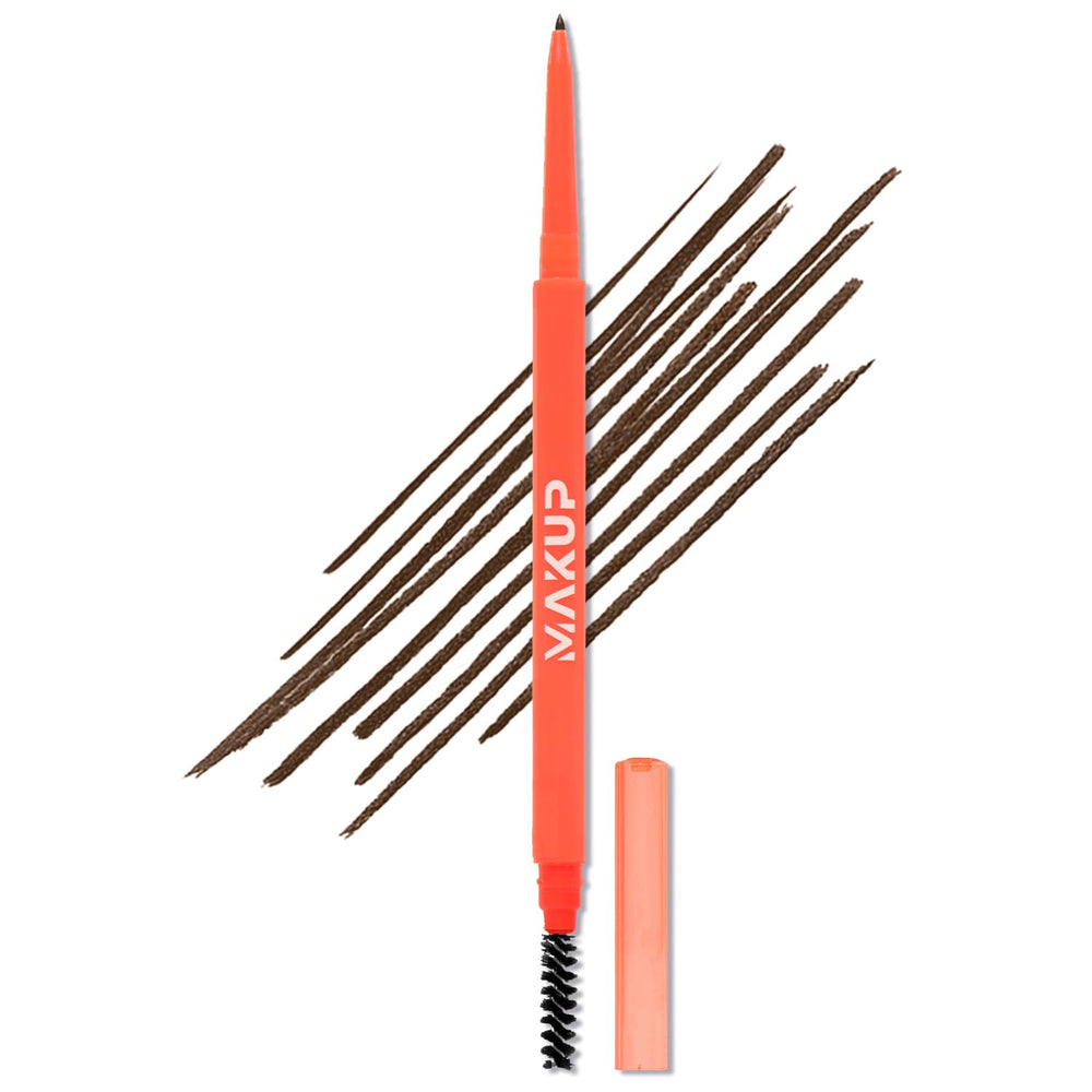 Makup Beauty Skinny Brow ultra-thin tip creates hair-like strokes for natural brows.