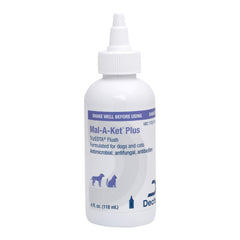 Mal-A-Ket Plus TrizEDTA flush bottle for gentle ear and skin care.