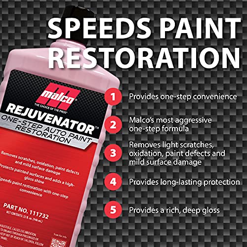 Malco Paint Rejuvenator removes scratches to reveal smooth paint