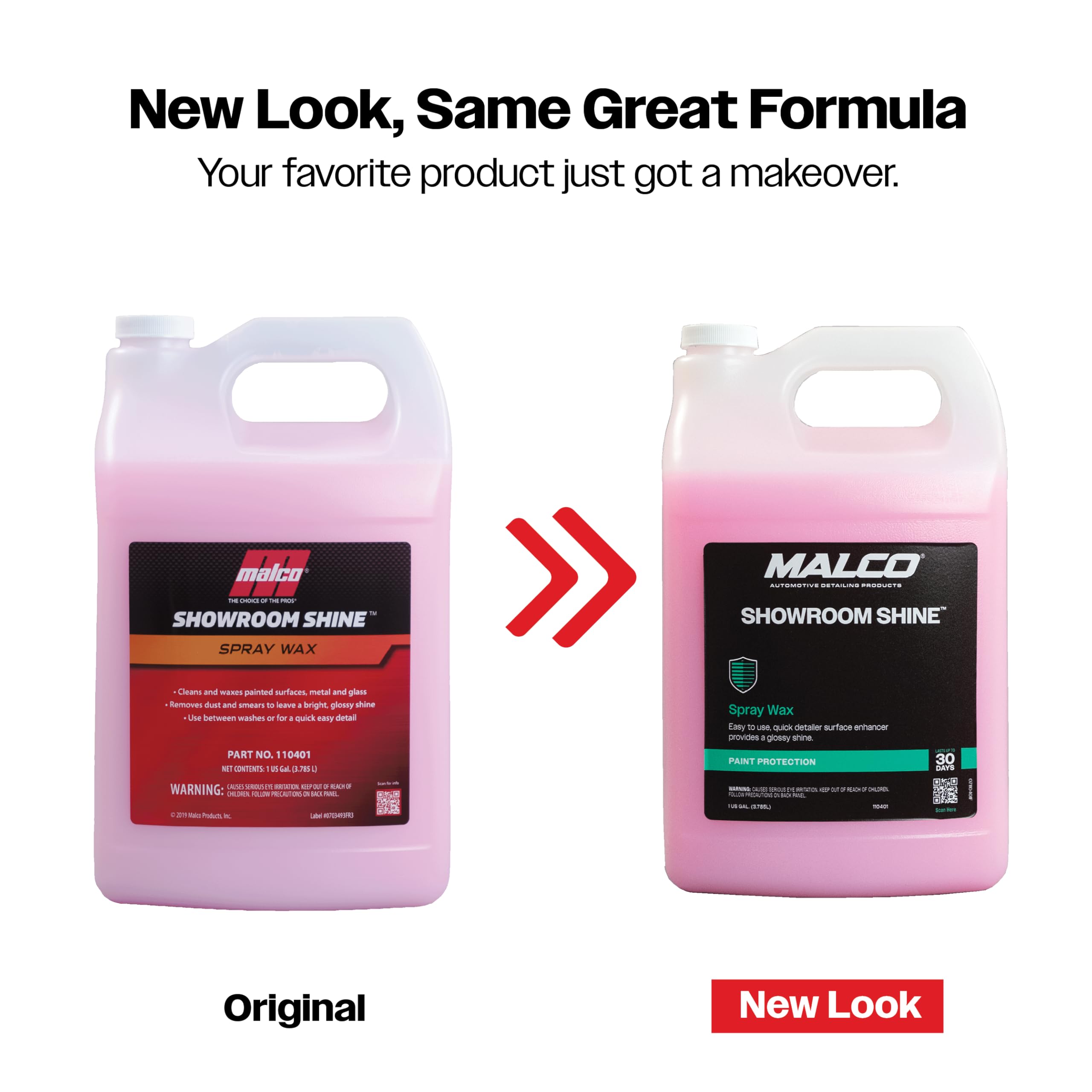 Malco Showroom Shine glossy finish closeup highlighting deep, reflective shine.