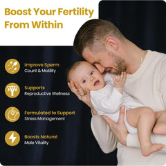 SEMANOID bottle label highlights reproductive health support and ingredients