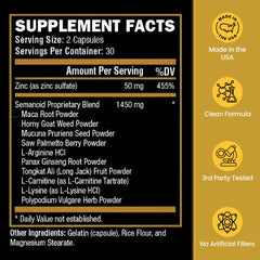 SEMANOID packaging box presented for men’s prenatal vitamin use