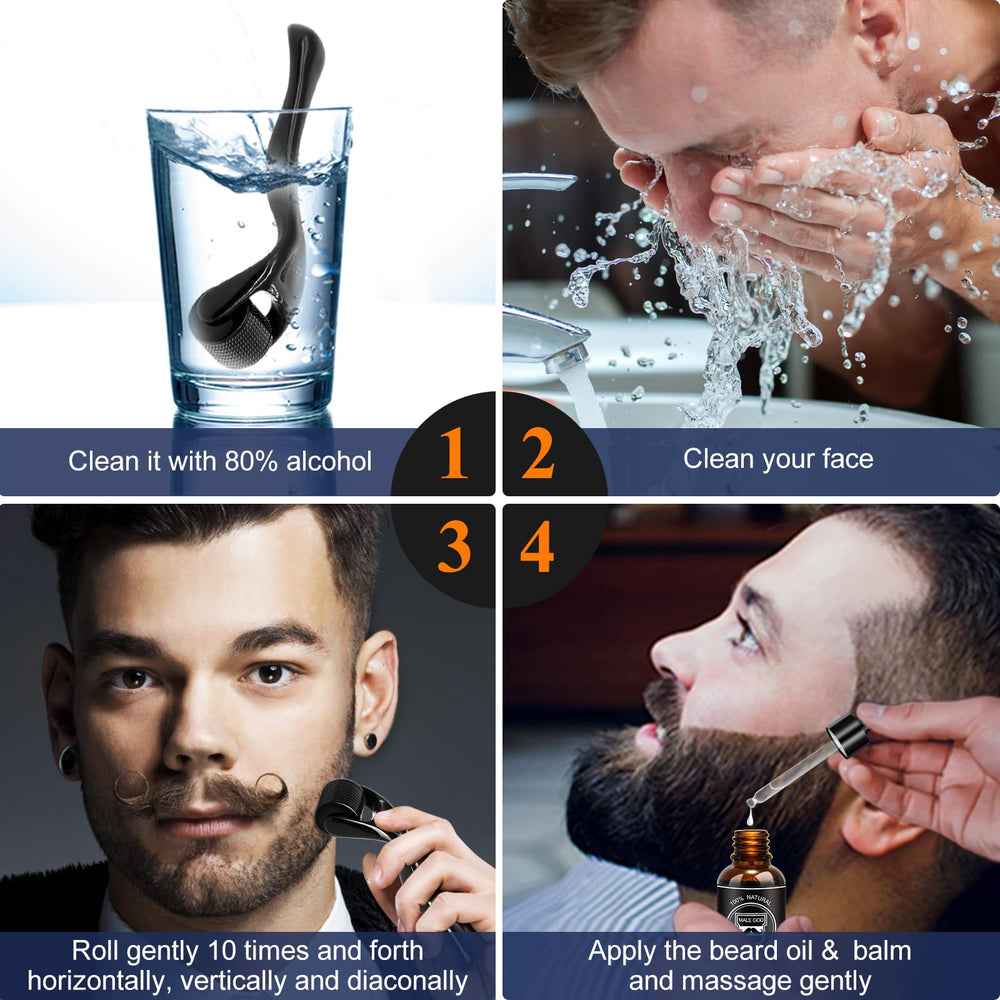 MALE GOD beard massager included for comfortable application