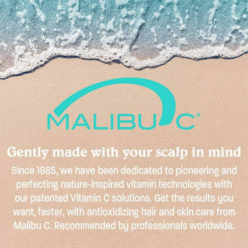 Malibu C hair shine and smooth result illustrating healthier-looking strands.