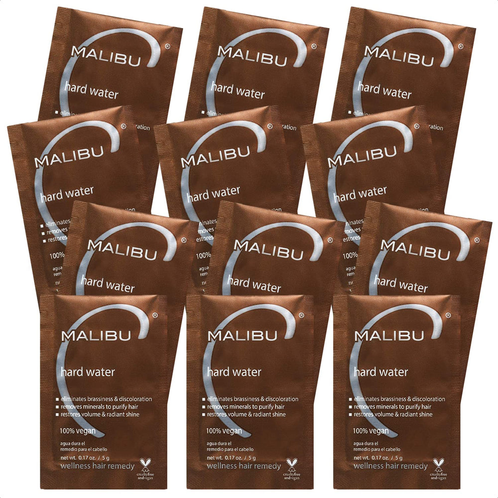 Malibu C Hard Water Wellness Remedy packets for easy at-home treatment and hydration