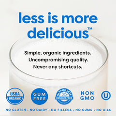 MALK pantry-stable almond milk stays fresh until opened for easy meal planning.