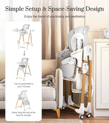 Mallify wipe-clean cushion resists spills for quick, tidy meal cleanup.