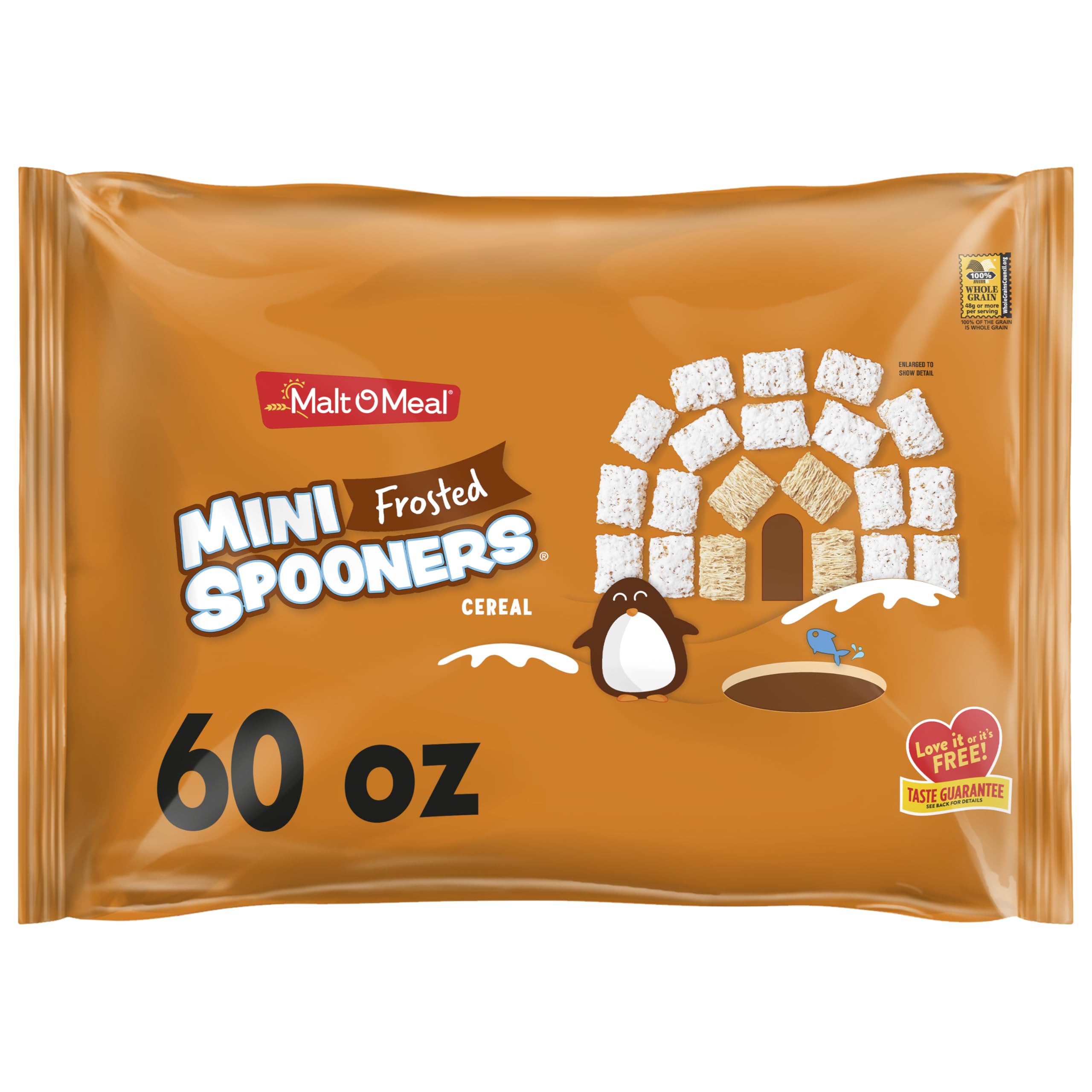 Malt-O-Meal Frosted Mini Spooners bowl serving for a crunchy breakfast experience