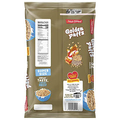 Close-up of Malt-O-Meal Golden Puffs showing caramelized texture