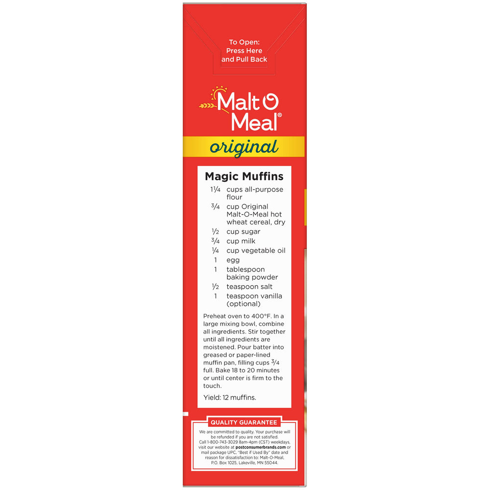 Malt-O-Meal varieties display invites tasting more flavors for future breakfasts.