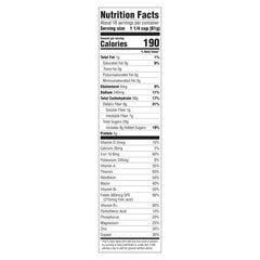 Malt-O-Meal Raisin Bran cereal resealable bag close-up showing fresh crunch.