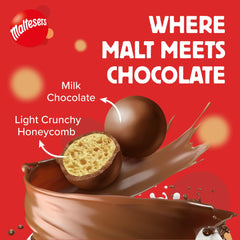 Maltesers 25-pack small bags, perfect for sharing.
