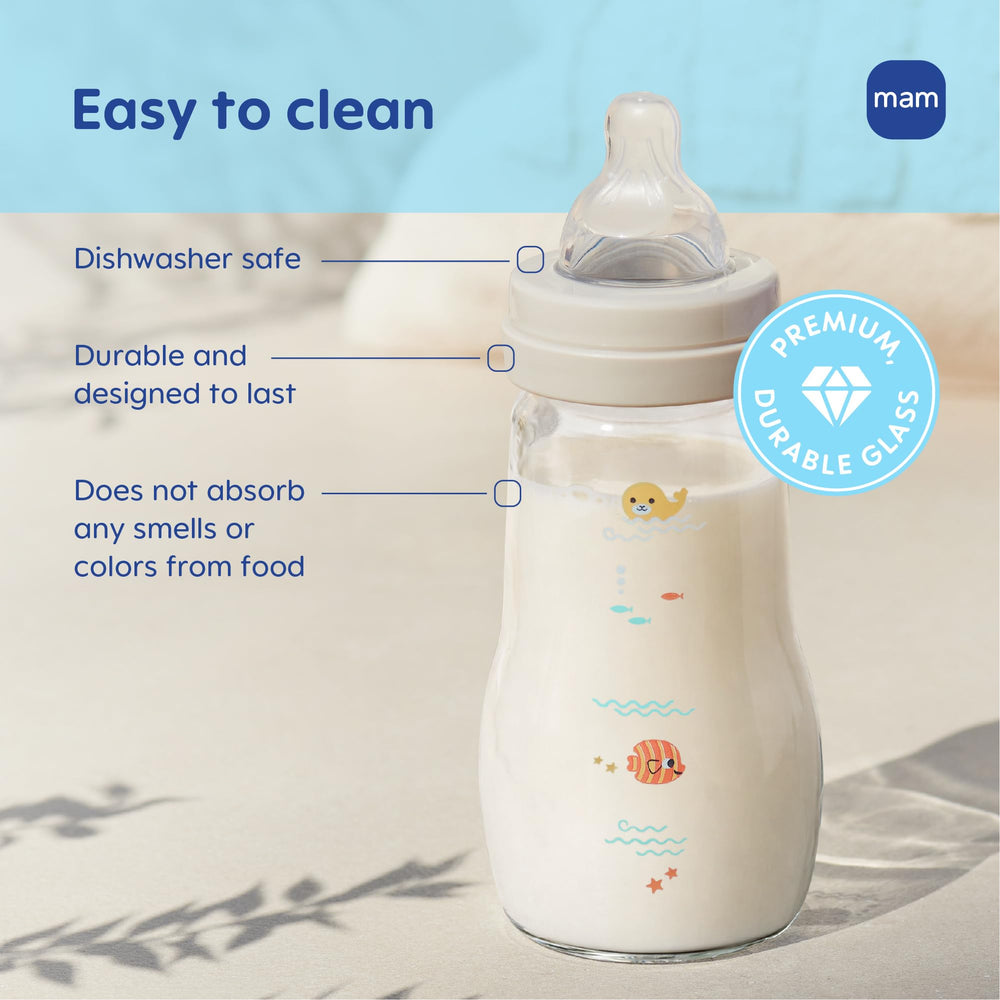 MAM nipple close-up with SkinSoft silicone for high acceptance