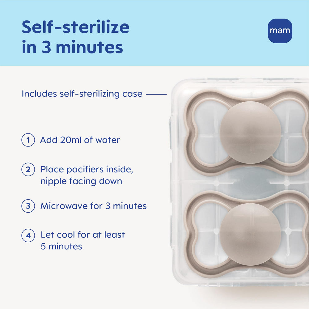 Open shield of MAM Air pacifier with large air holes for breathability