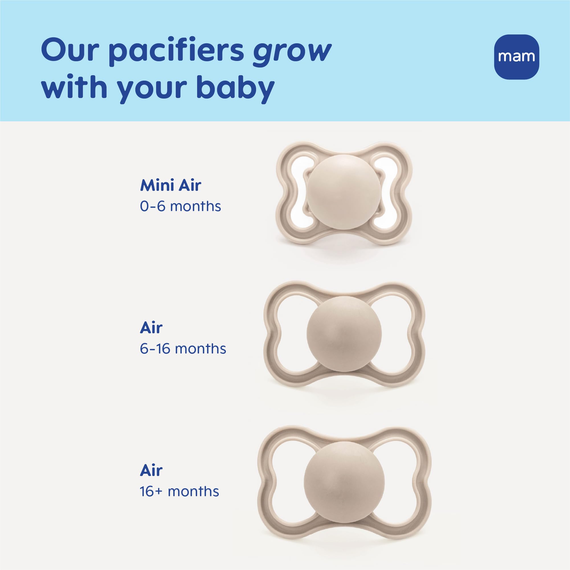 MAM BPA/BPS-free orthodontic silicone pacifier for safe daily use