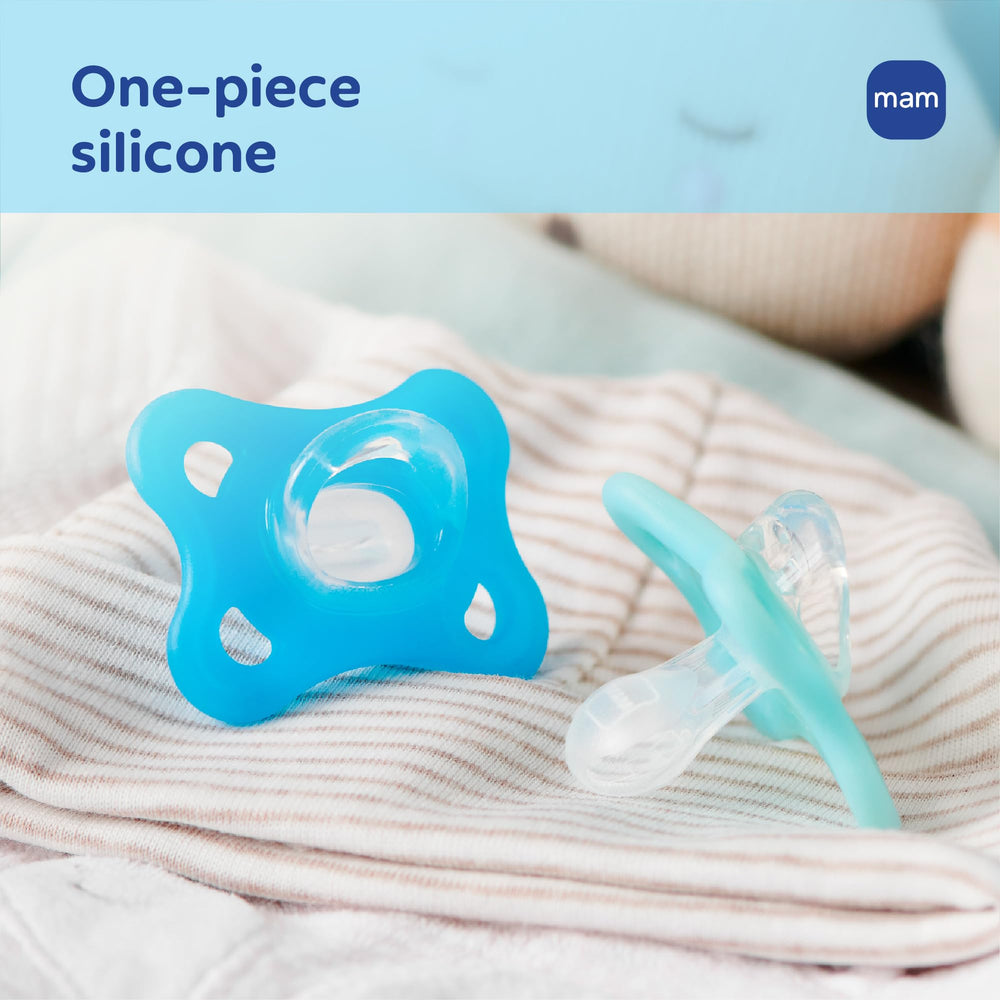 MAM Comfort made in Europe with medical-grade silicone.