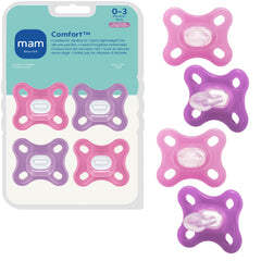 MAM Comfort pacifier one-piece design supports easy newborn use with minimal effort.