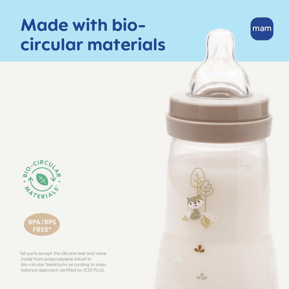 MAM Easy Start packaging uses bio-circular materials sourced in Europe.