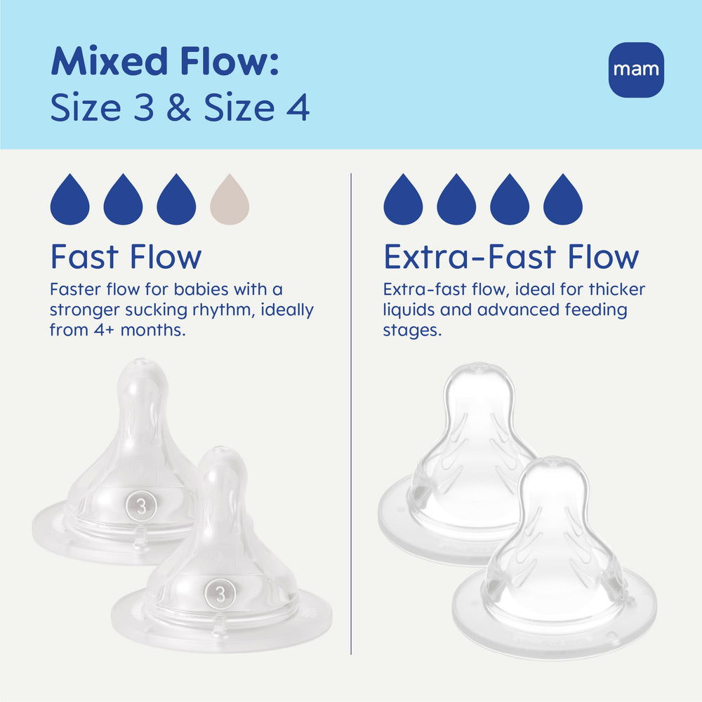 MAM extra-fast-flow X nipple front view for thicker liquids