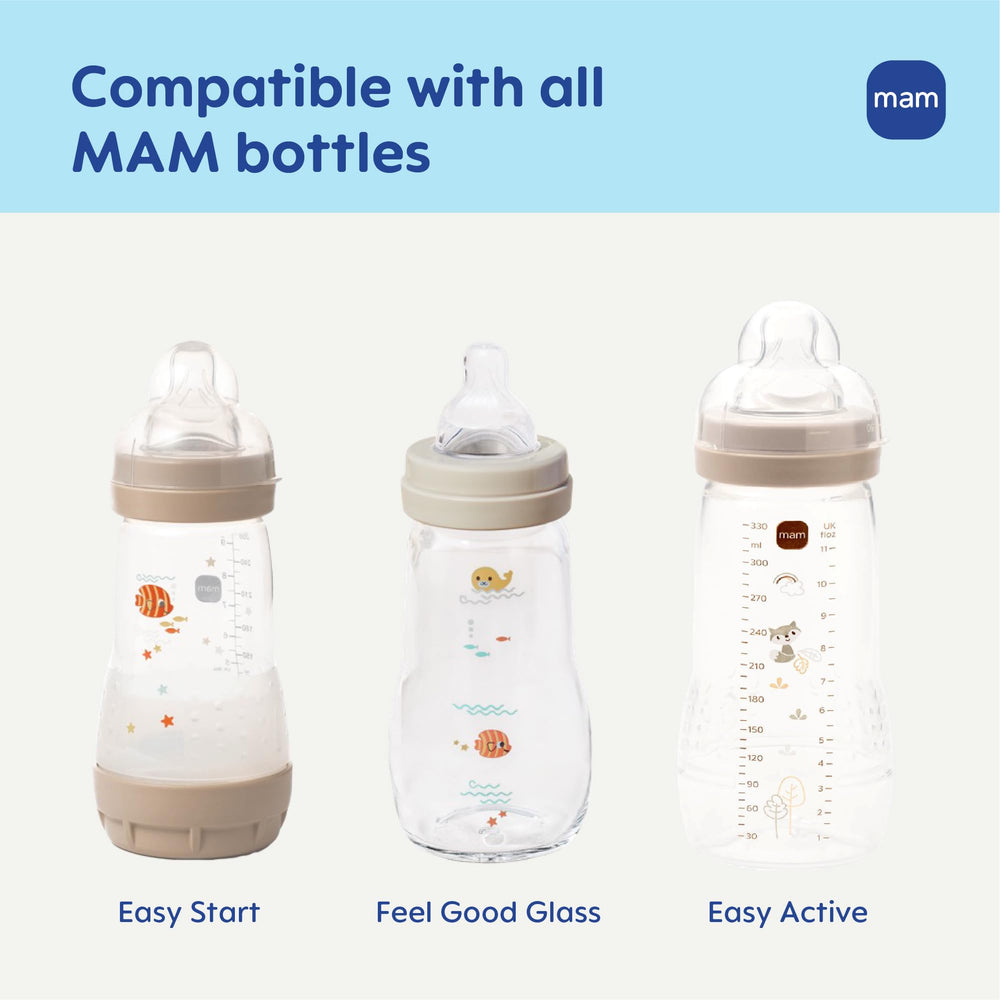 MAM heat-resistant nipple safe for sterilizing and dishwasher cleaning