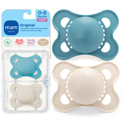 MAM Original Matte Pacifier 0-6 months with SkinSoft nipple for familiar latch
