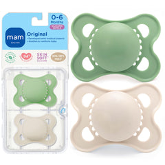 MAM Original Matte pacifier with soft silicone nipple for gentle soothing.
