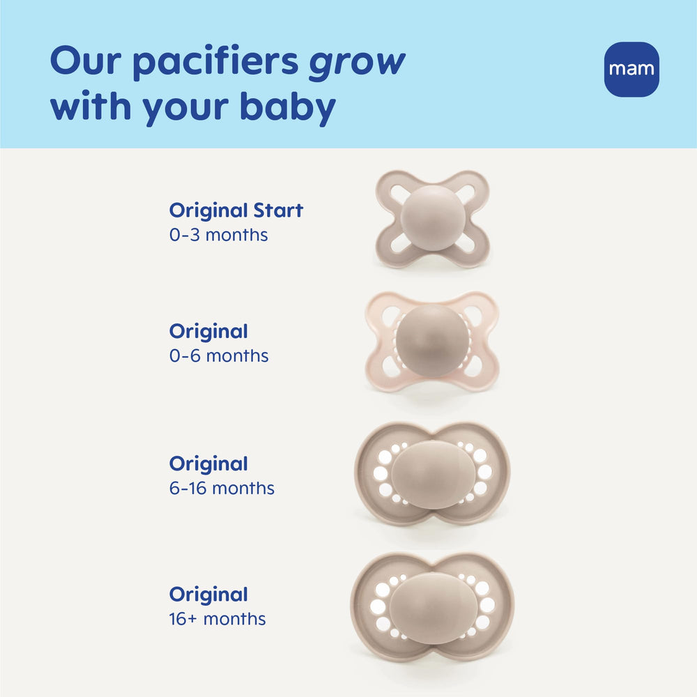 100% medical-grade silicone used for MAM Original Matte pacifier