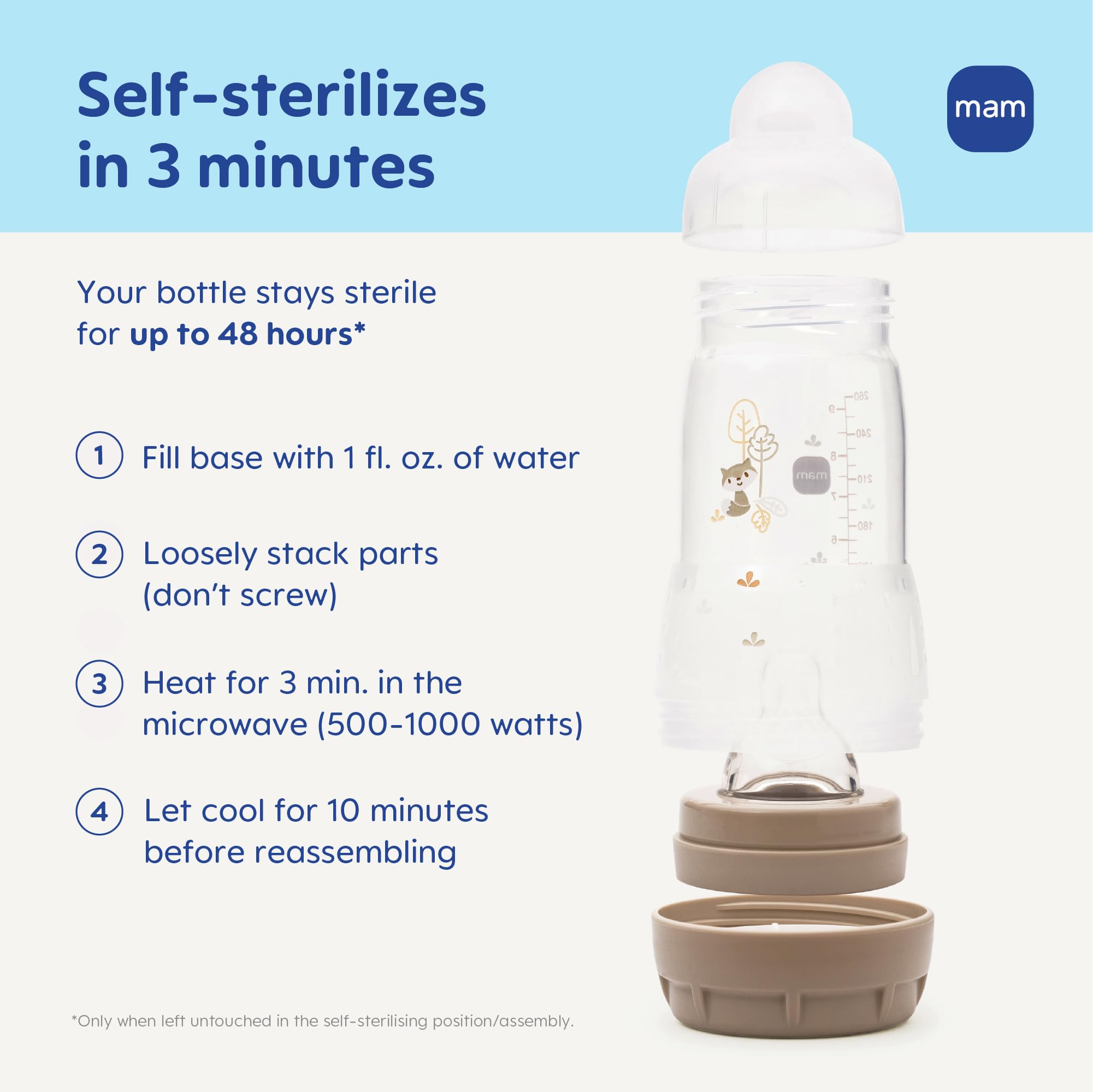 MAM SkinSoft nipple providing breastfeeding-like feel