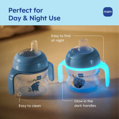 MAM Starter Cup protective dust cap keeps liquids clean.