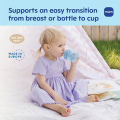 MAM Starter Cup non-slip handles support independent drinking.