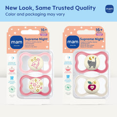 MAM Supreme SkinSoft silicone for familiar feel and easy acceptance.