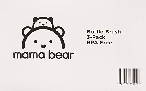 Mama Bear bottle brush with suction stand keeps sink organized and accessible.