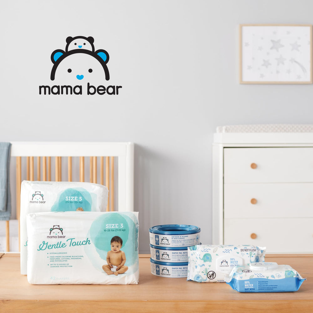 Mama Bear not flushable; dispose properly.