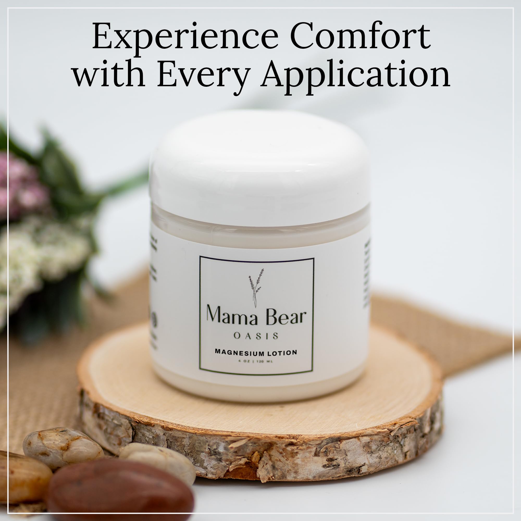 Mama Bear Oasis creamy texture spreading smoothly on skin.