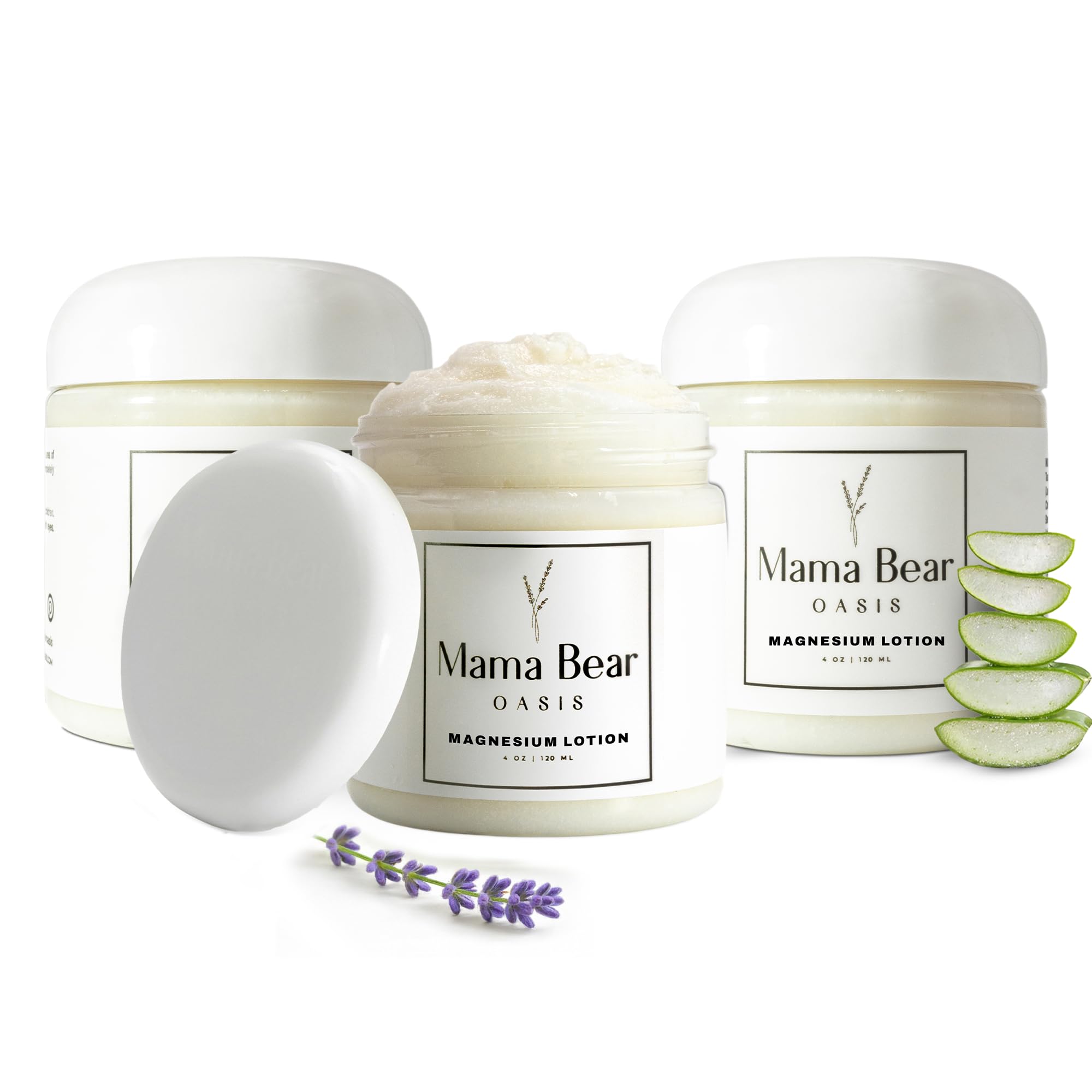 Mama Bear Oasis magnesium cream bottle for easy daily care.