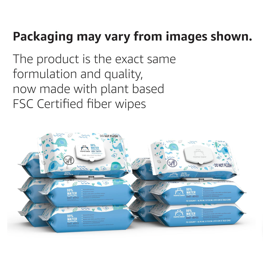 Mama Bear resealable wipes pack demonstrated for easy one-handed use