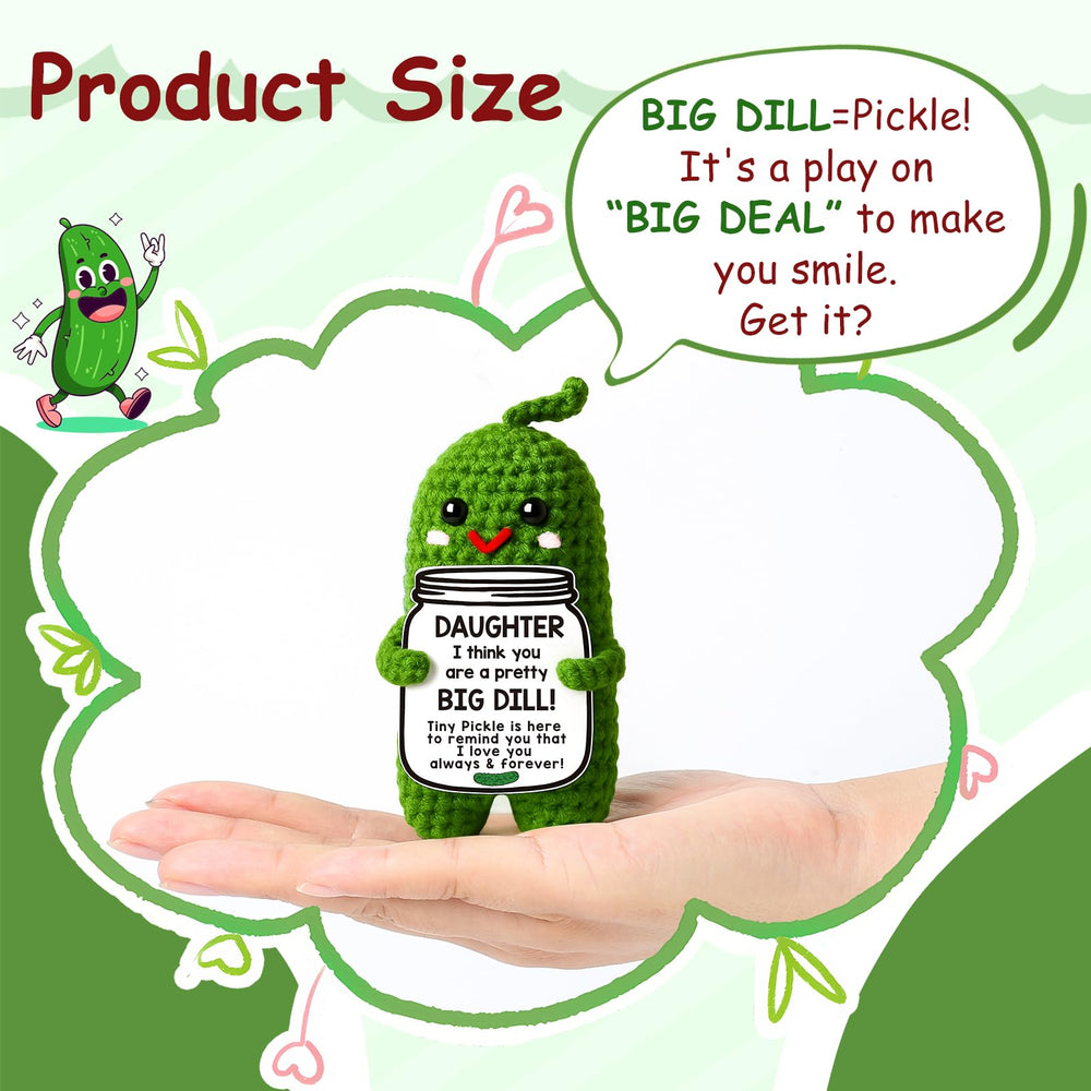 MAMAGIFTREE birthday gift pickle for daughter, playful keepsake