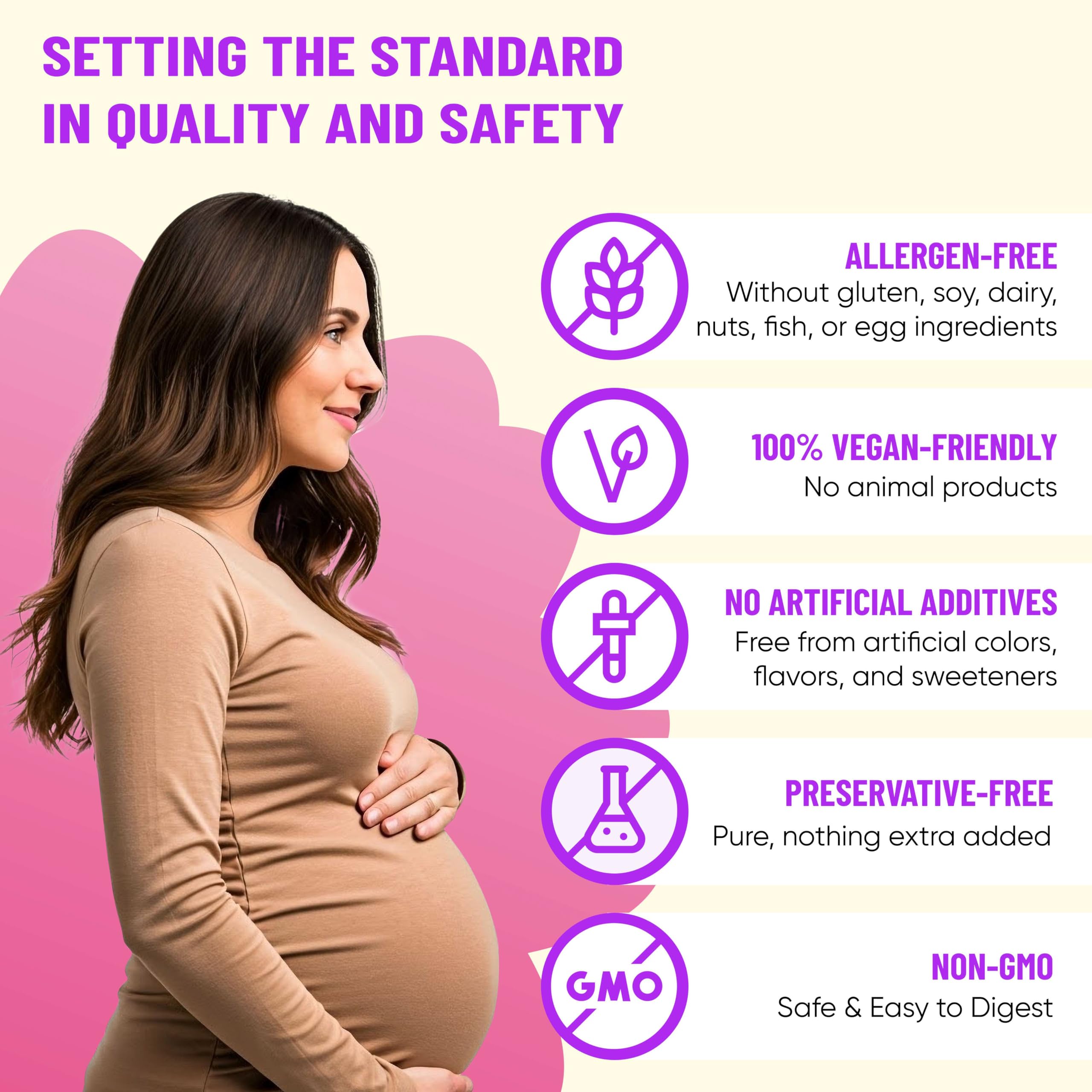 Mama's Select two-capsule daily dose simplifies prenatal routine.