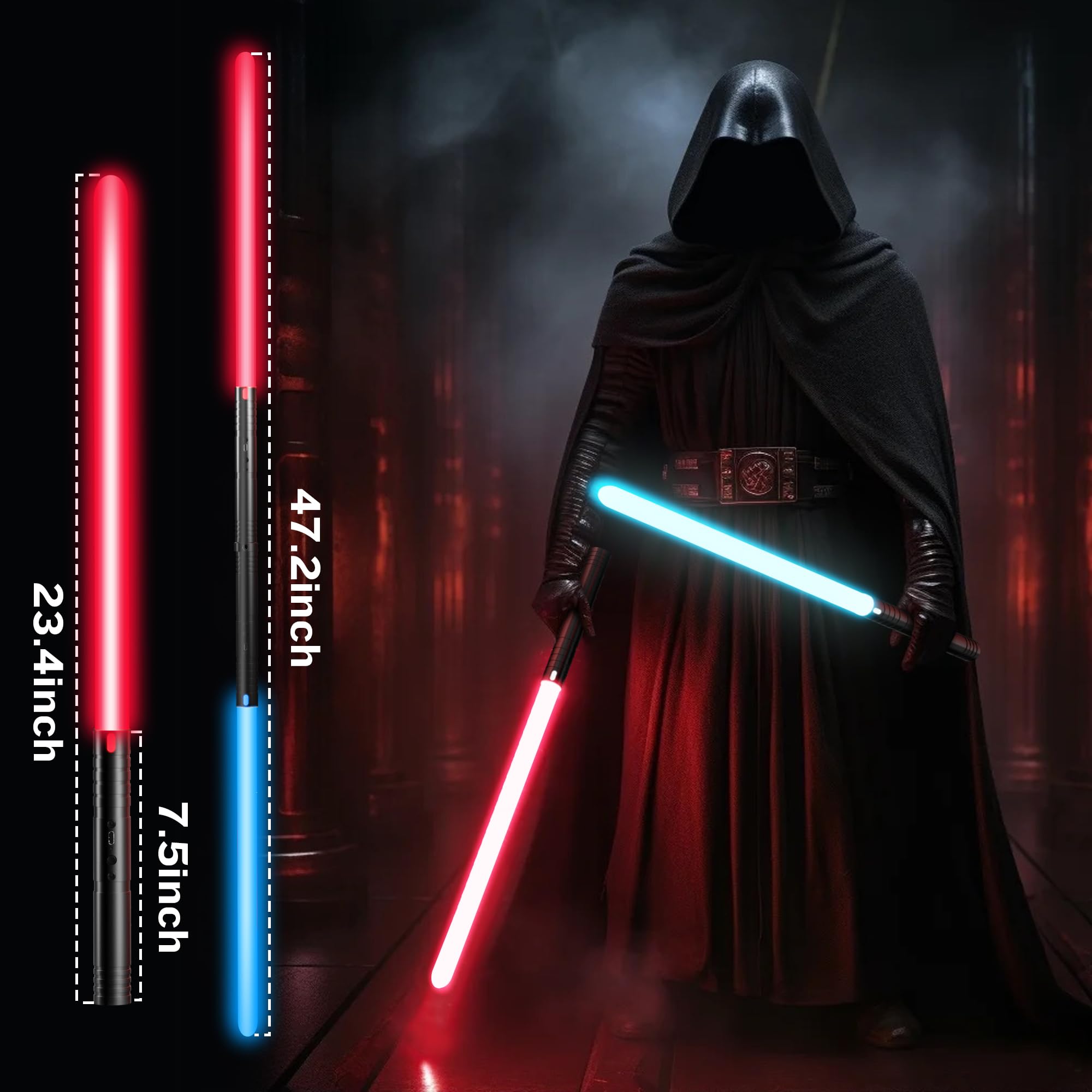 MAMXUAN lightsaber motion-sensor play boosts active, energetic games.