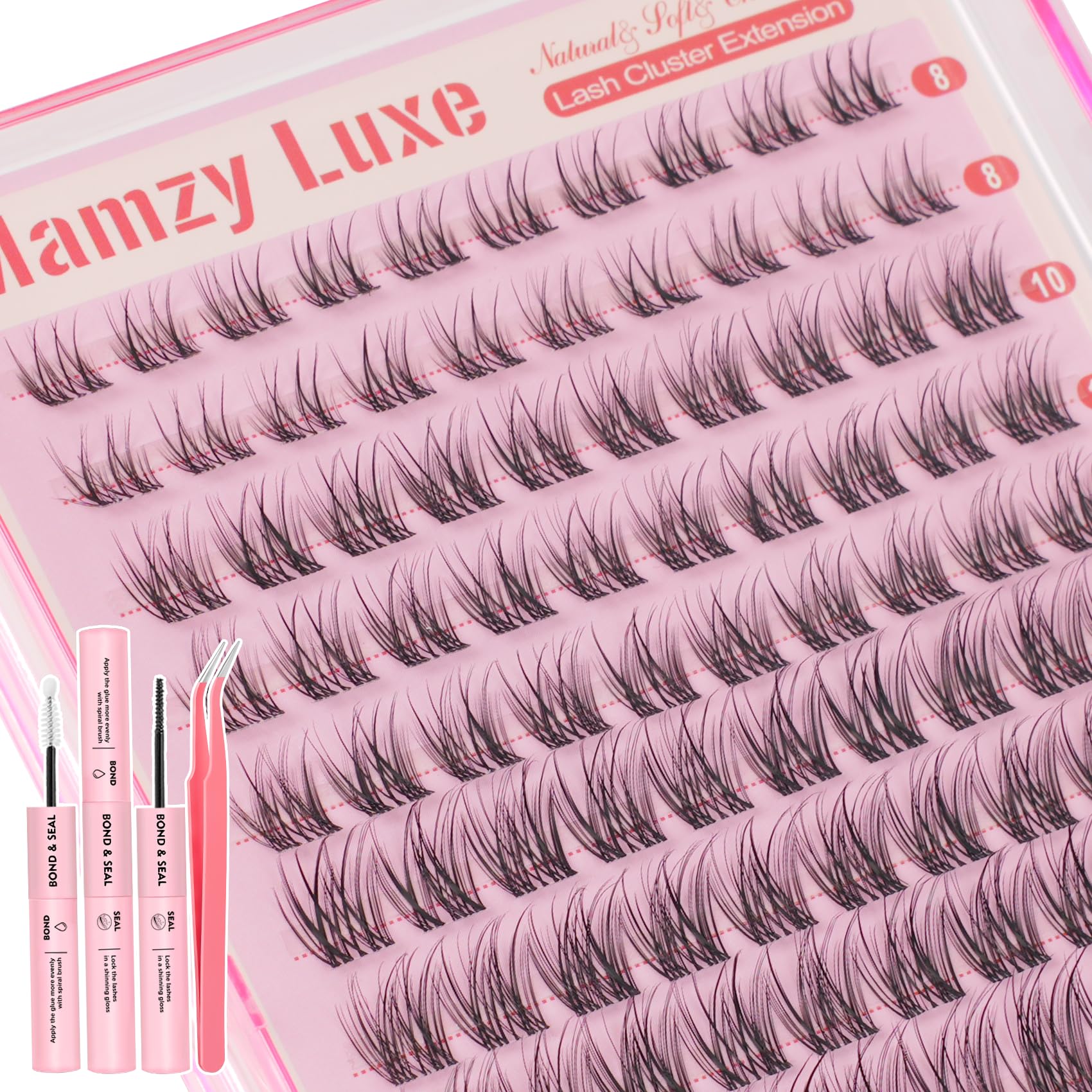 Mamzy Luxe 8-14mm lashes suit many eye shapes