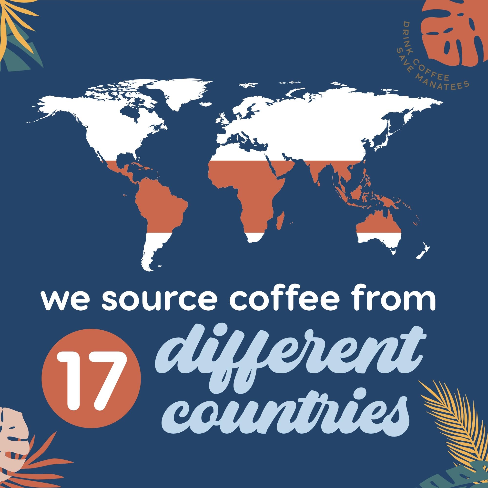 Manatee Gourmet Coffee Caribbean Delight 100% Arabica blend for a smooth cup.