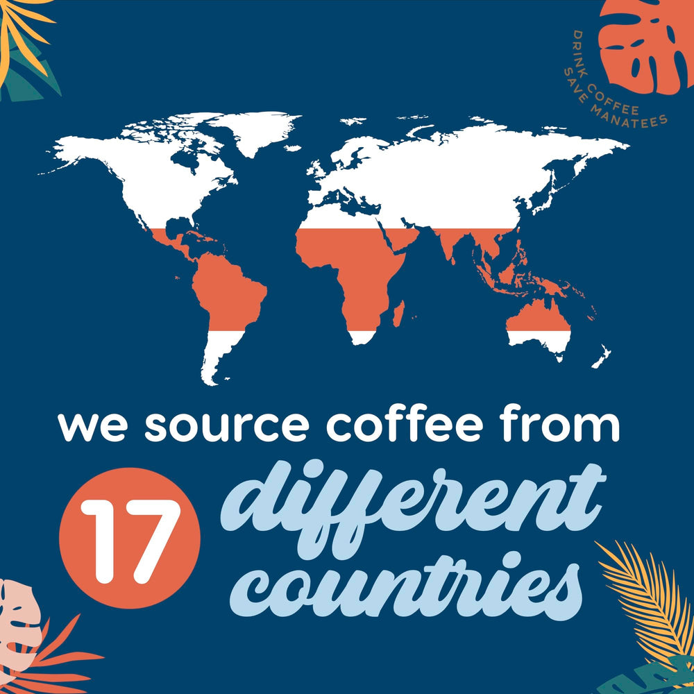 Manatee Gourmet Coffee Caribbean Delight 100% Arabica blend for a smooth cup.