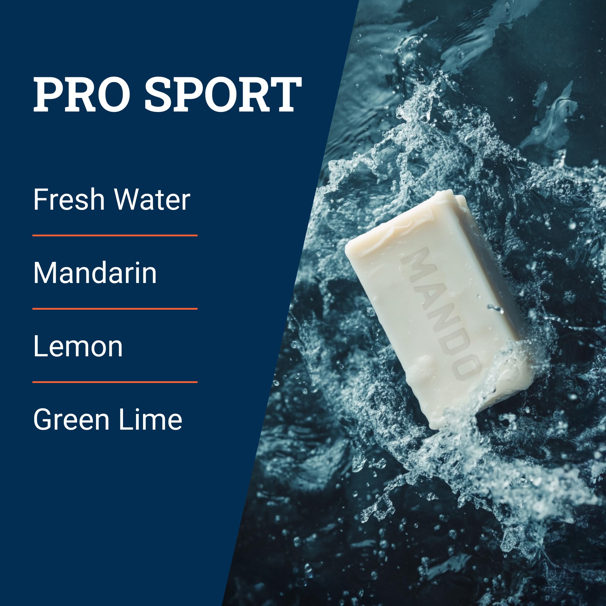Moisturized skin after rinsing with Mando bar.