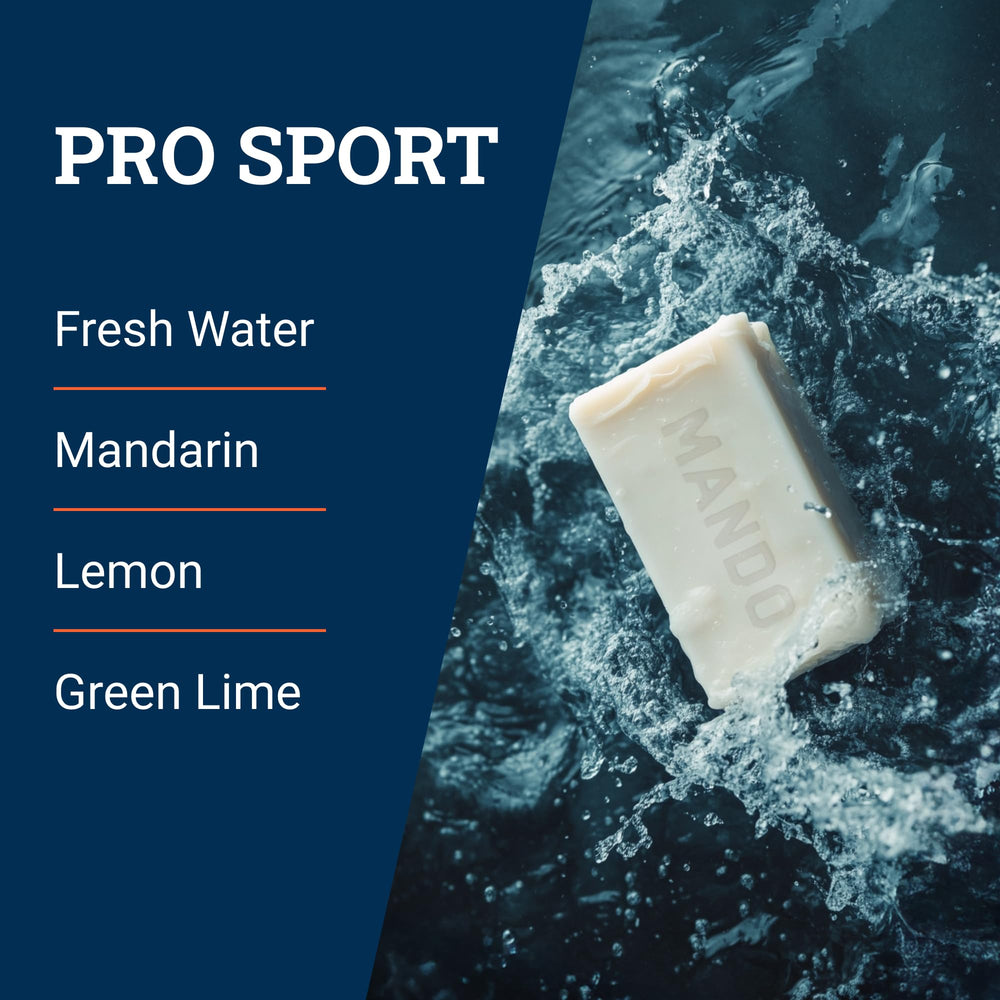 Moisturized skin after rinsing with Mando bar.