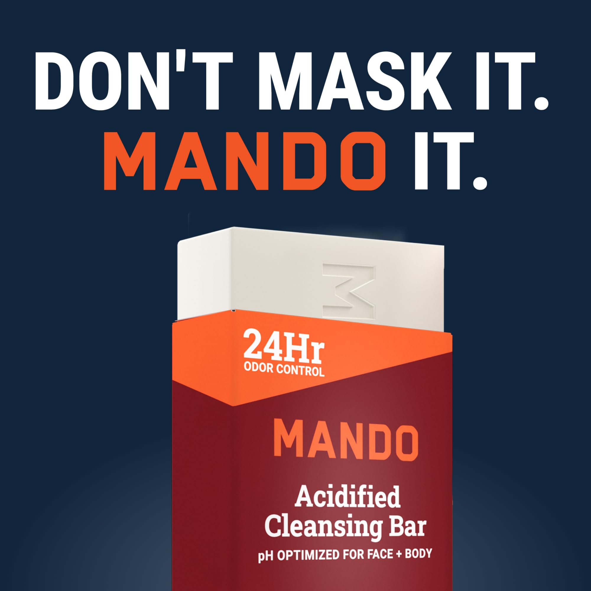Mando Acidified Cleansing Bar suitable for sensitive skin.