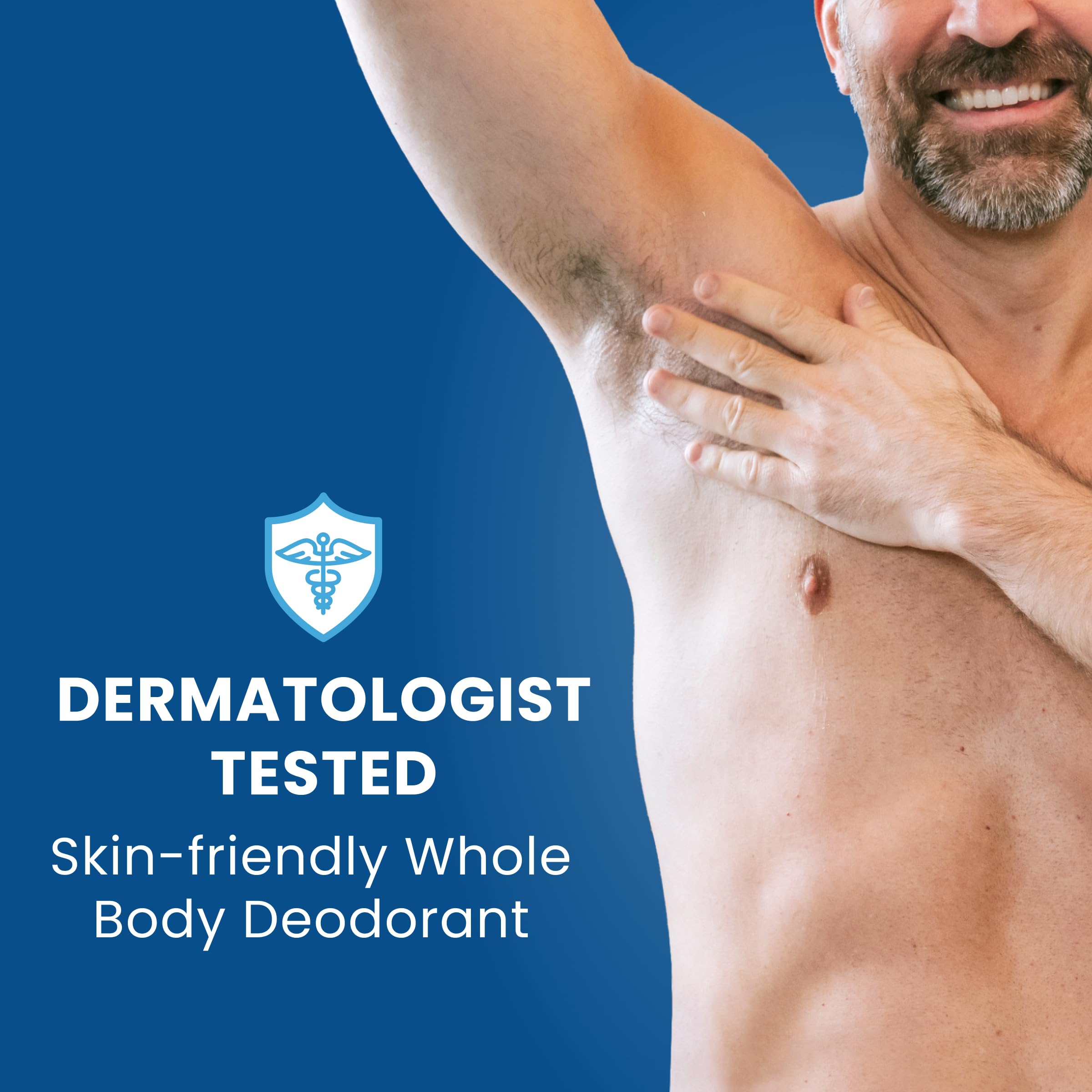 Aluminum-free and baking soda-free formula gentle on skin.