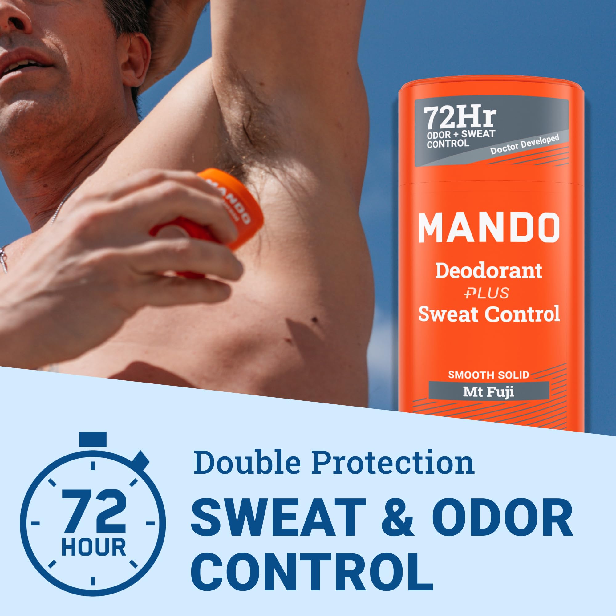 Mando Mt Fuji antiperspirant pack-2 display highlights value and protection