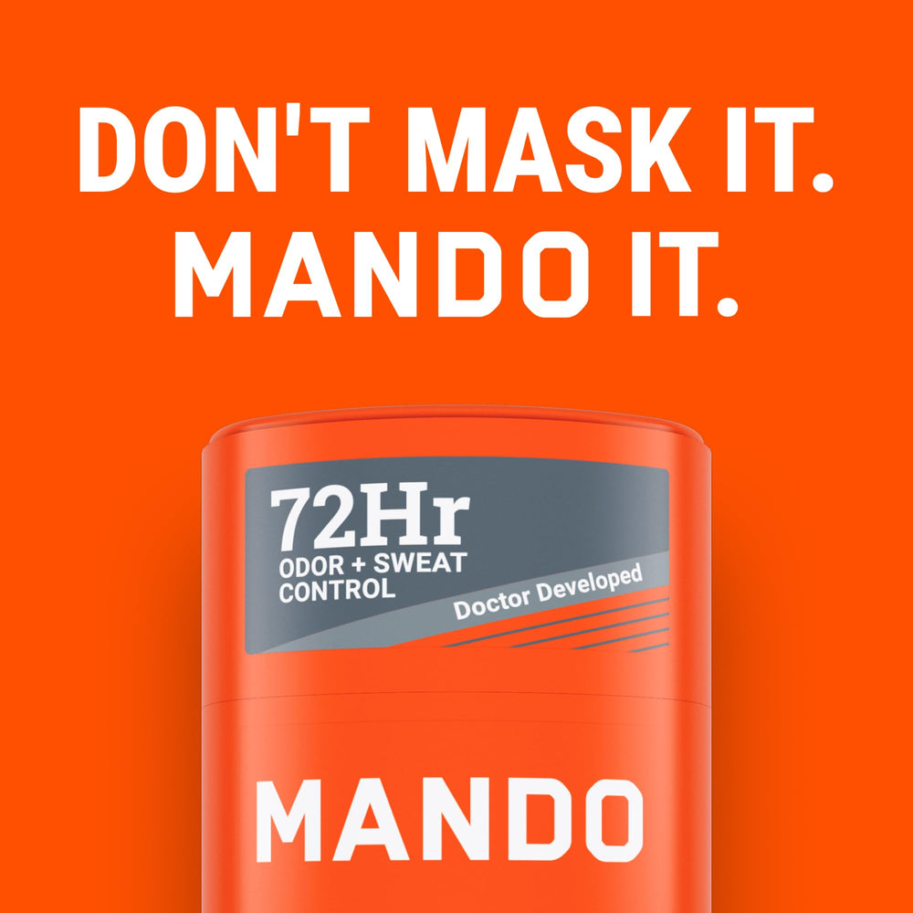 Mando Mt Fuji antiperspirant stick closeup shows smooth, non-irritating feel
