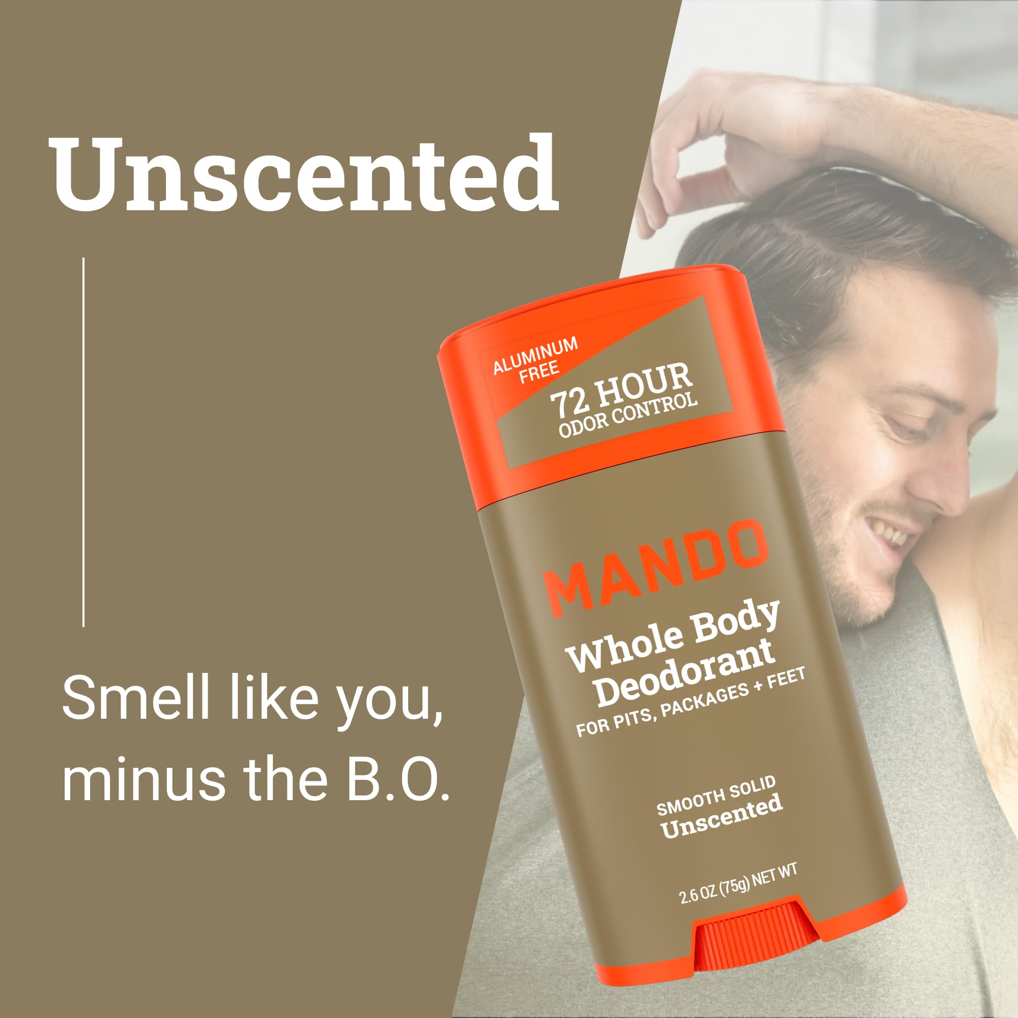 Mando baking soda-free formula gentle on skin during daily use.